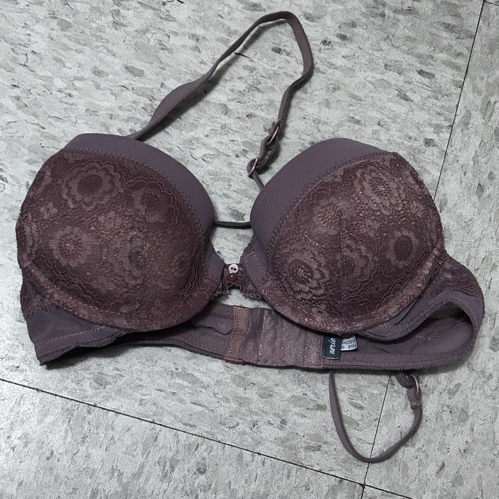Aerie Muted Pink Lace Full Coverage Bra